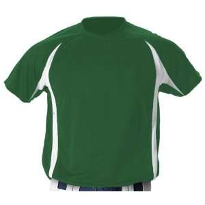 Alleson 506SY Youth 2 Color Custom Baseball Jerseys DG/WH   DARK GREEN 