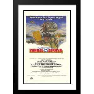  Race for the Yankee Zephyr 20x26 Framed and Double Matted 