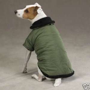  Zack & Zoey Thermal Lined Dog Coat Jacket CHIVE XX SMAL 