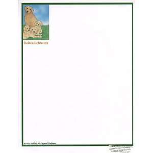  Golden Mom and Pups Stationery   20 Sheets: Everything 