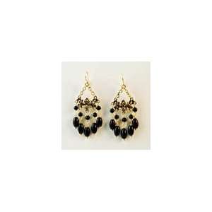  Bronzed By Barse Onyx Chandelier Earrings Jewelry