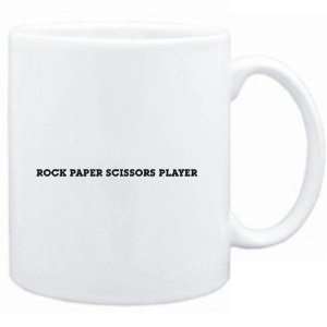  Mug White  Rock Paper Scissors Player SIMPLE / BASIC 