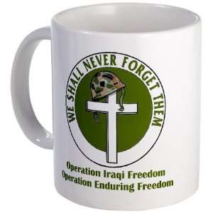 Never Forget   Iraq Afghani Military Mug by  