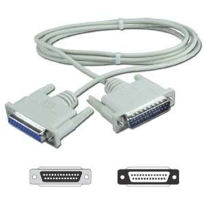  QVS 10ft DB25 Male to Female RS232 Serial Null Modem Cable 