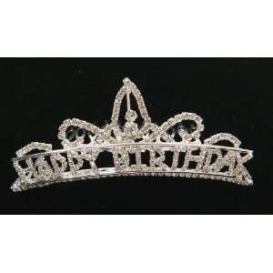  Happy Birthday Tiara With Clear Crystals 60370 Everything 