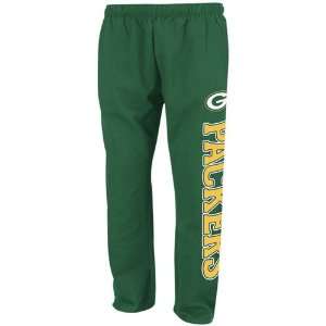 Reebok Green Bay Packers Post Game Fleece Pants:  Sports 