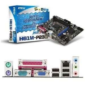  MSI mATX Intel H61 Socket 1155 Electronics