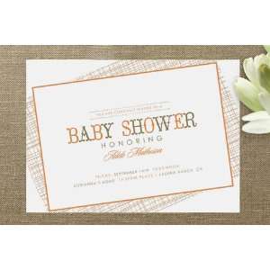  Cross Hatching Baby Shower Invitations: Health & Personal 