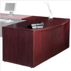  Bow Front Desk with Corner Extension Size 48 D Extension 