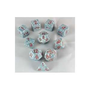  Air Elemental Polyhedral Dice Set   10pc Set in Tube: Toys 