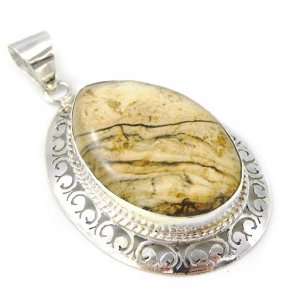  Pendant silver Colisée jasper. Jewelry