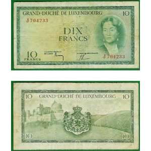  Luxembourg ND (1954) 20 Francs, Pick 48a 