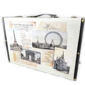  Wooden trunk Paris beige. Jewelry