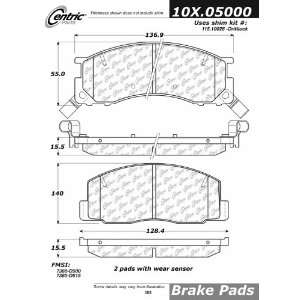  Centric Parts, 100.05000, OEM Brake Pads Automotive