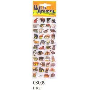    Crystal Sticker   Wild Animal (2 Sheets) #08009 Toys & Games