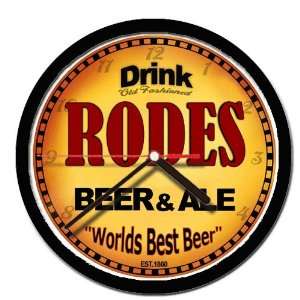  RODES beer and ale cerveza wall clock: Everything Else