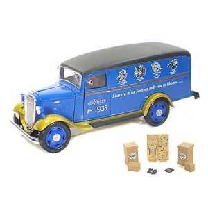 1935 Chevy 1 1/2 Ton Sedan Delivery Truck 1/24 Blue w 