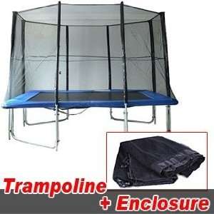   10*7 Ft Trampoline Combo Trampoline with Safety Enclosure Net Game