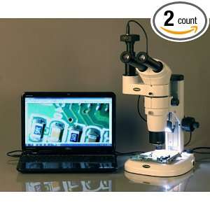   Zoom Stereo Microscope + 8MP Digital Camera  Industrial
