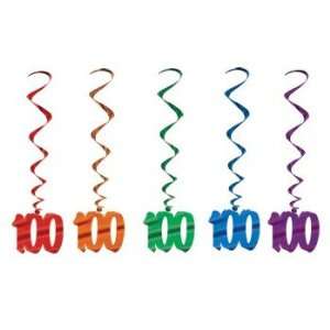  100th Birthday Hanging Whirls