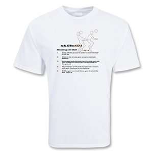  COED Skill 101 Heading Soccer T Shirt (White): Sports 