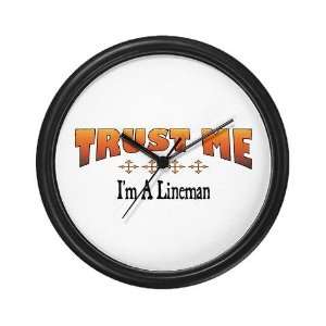  Trust Lineman Funny Wall Clock by  Everything 