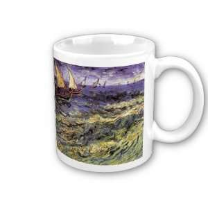  Seascape at Saintes Maries by Vincent Van Gogh Coffee Cup 
