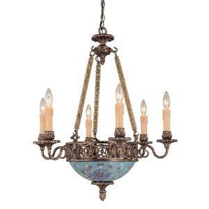 Savoy House 1 140 6 22 Burnished Gold LaRochelle Tuscan Nine Light Up 