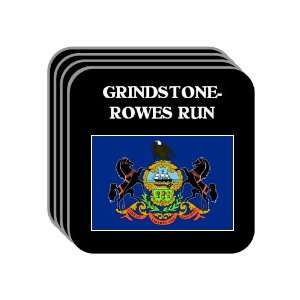 US State Flag   GRINDSTONE ROWES RUN, Pennsylvania (PA) Set of 4 Mini 