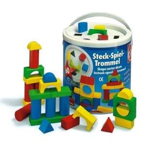  Heros Shape Sorter Drum Primary Colors 60 pieces: Toys 