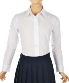 Elderwear Girls Wrinkle Free L/S Button Up Blouse (Sizes 