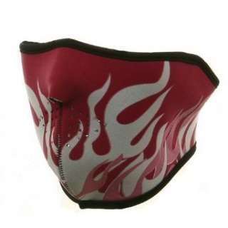  Neoprene Half Face Mask   Pink Flame W11S25D: Clothing