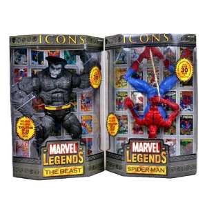   Legends 12 Inch Icons 3: Beast & Spider Man Action Figures Set of 2