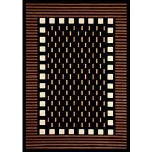  Econox Collection Fortress Brown Area Rug: Home & Kitchen