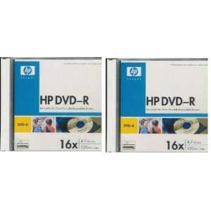  HP DVD R 16X 4.7GB 120min 2(5)Packs Total of 10 Disks with 