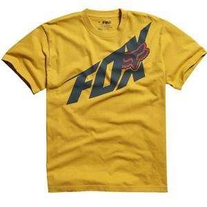  Fox Racing Superfast T Shirt   X Large/Mustard: Automotive
