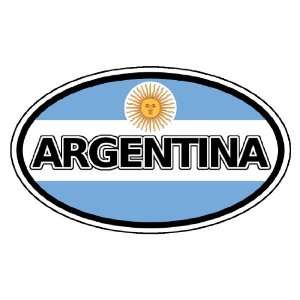  Argentina and Argentinian Flag Car Bumper Sticker Decal 