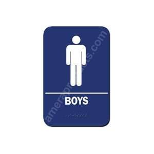  Boys Restroom Sign Blue 1513: Home Improvement