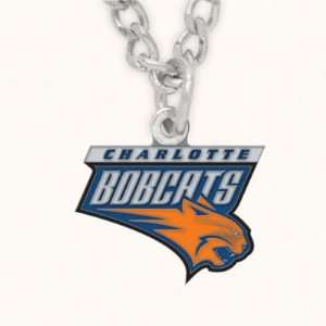  CHARLOTTE BOBCATS OFFICIAL LOGO NECKLACE: Sports 
