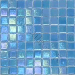   Gem Solid Glossy & Iridescent Glass Tile   16090