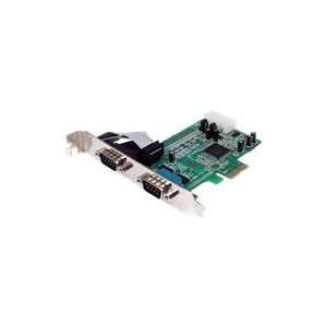 Port Native PCI Express RS232 Serial Adapter Card with 16550 UART 