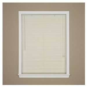   Size Now by Levolor 47W x 64L Alabaster Mini Blinds LVYCDD4706402D