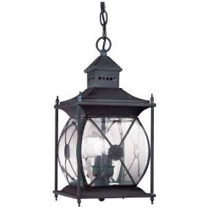   Outdoor Hanging Lantern   17H in. Charcoal