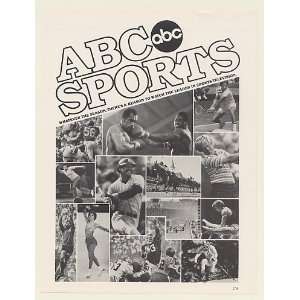  1979 ABC TV Sports Football Boxing Golf Tennis Baseball 