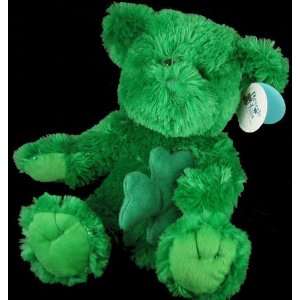  Plush 10 Stuffed Green Teddy Bear w/ Shamrock: Toys 