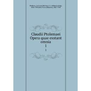  Claudii Ptolemaei Opera quae exstant omnia. 1 2nd cent 