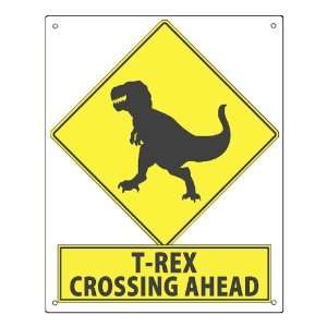 Street Sign Dinosaur T Rex / bathroom Tyrannosaurus Rex funny retro 