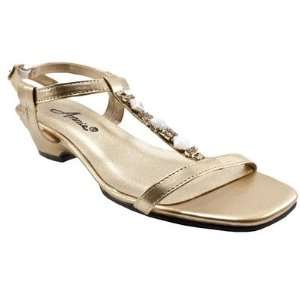  Annie Shoes 19320 GLD Womens Shena Sandal Baby