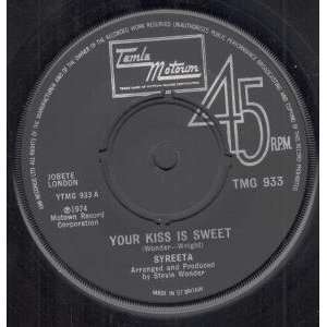   KISS IS SWEET 7 INCH (7 VINYL 45) UK TAMLA MOTOWN 1974 SYREETA
