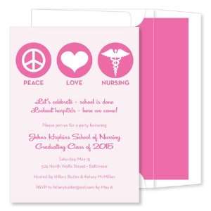     Invitations (Peace * Love * Nursing Pinks): Health & Personal Care